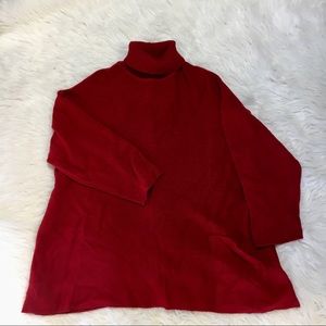Vintage plus size knit turtle neck sweater